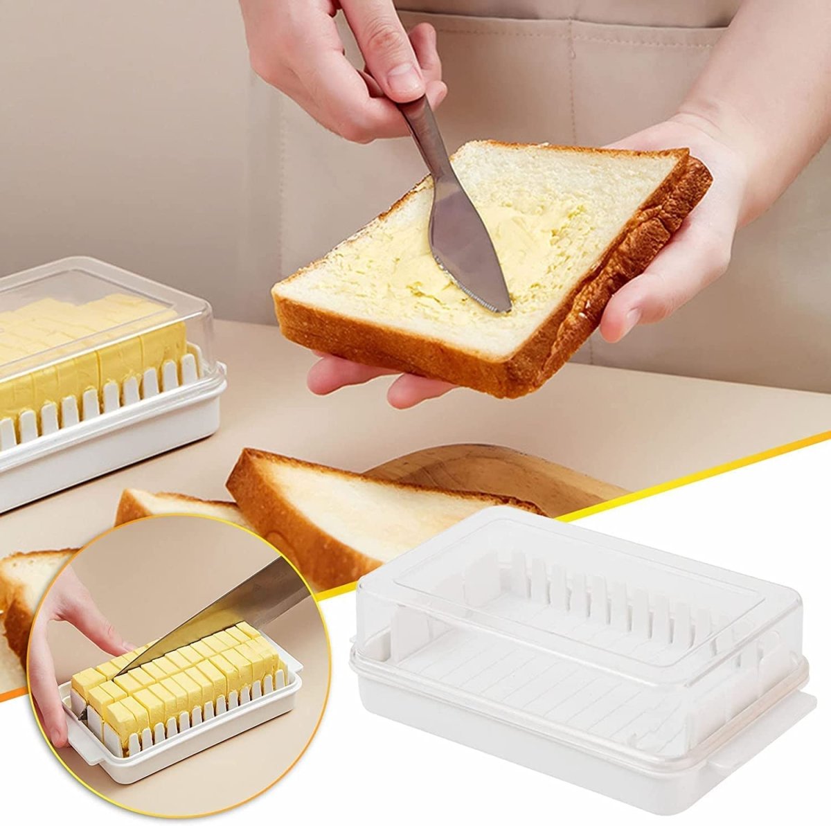 Butter Cutting Storage Box With Lid Butter Dish