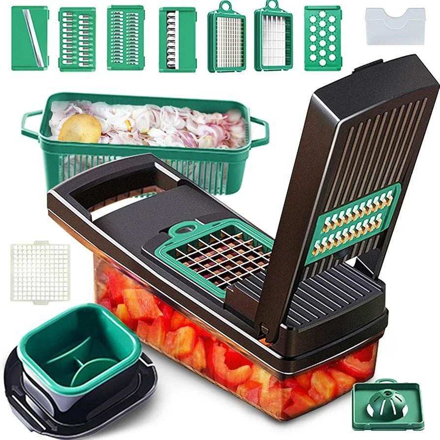 13in1 Multifunctional Vegetable Chopper, Slicer, Nicer Dicer - Kitchen Grow