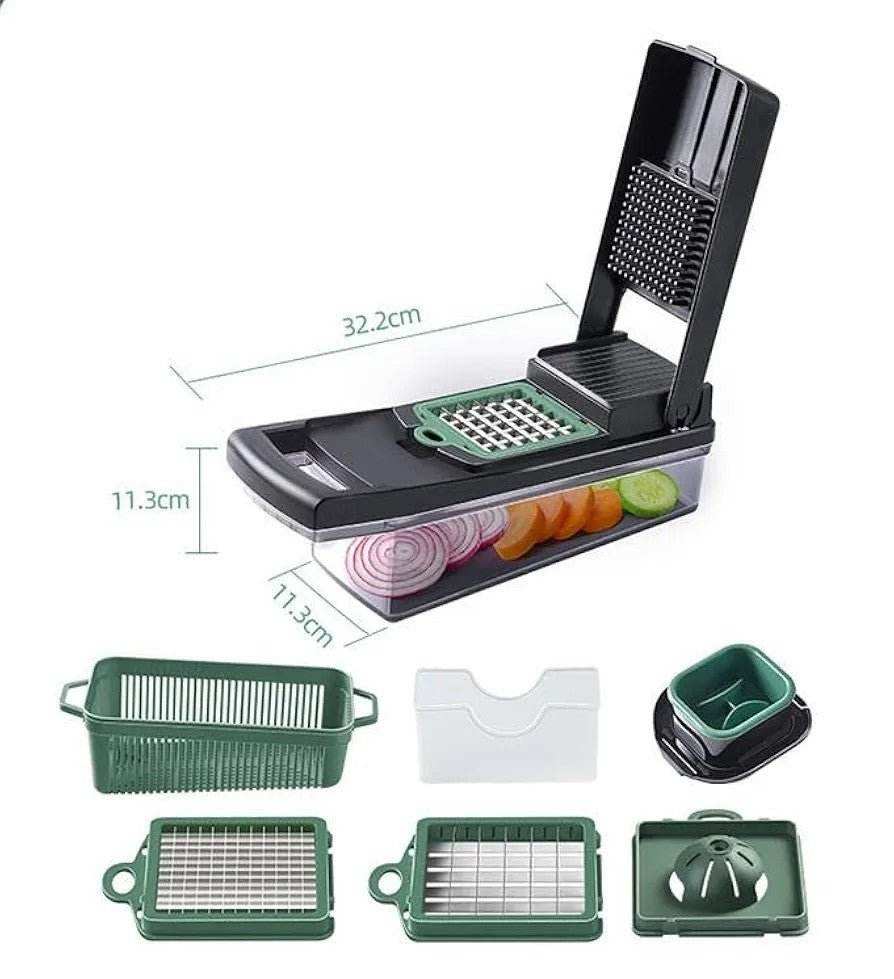 13in1 Multifunctional Vegetable Chopper, Slicer, Nicer Dicer - Kitchen Grow