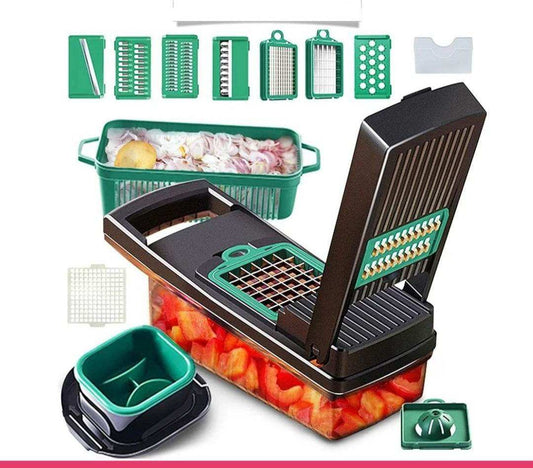 13in1 Multifunctional Vegetable Chopper, Slicer, Nicer Dicer - Kitchen Grow