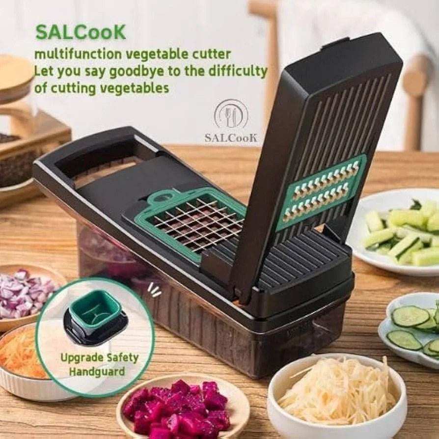 13in1 Multifunctional Vegetable Chopper, Slicer, Nicer Dicer - Kitchen Grow