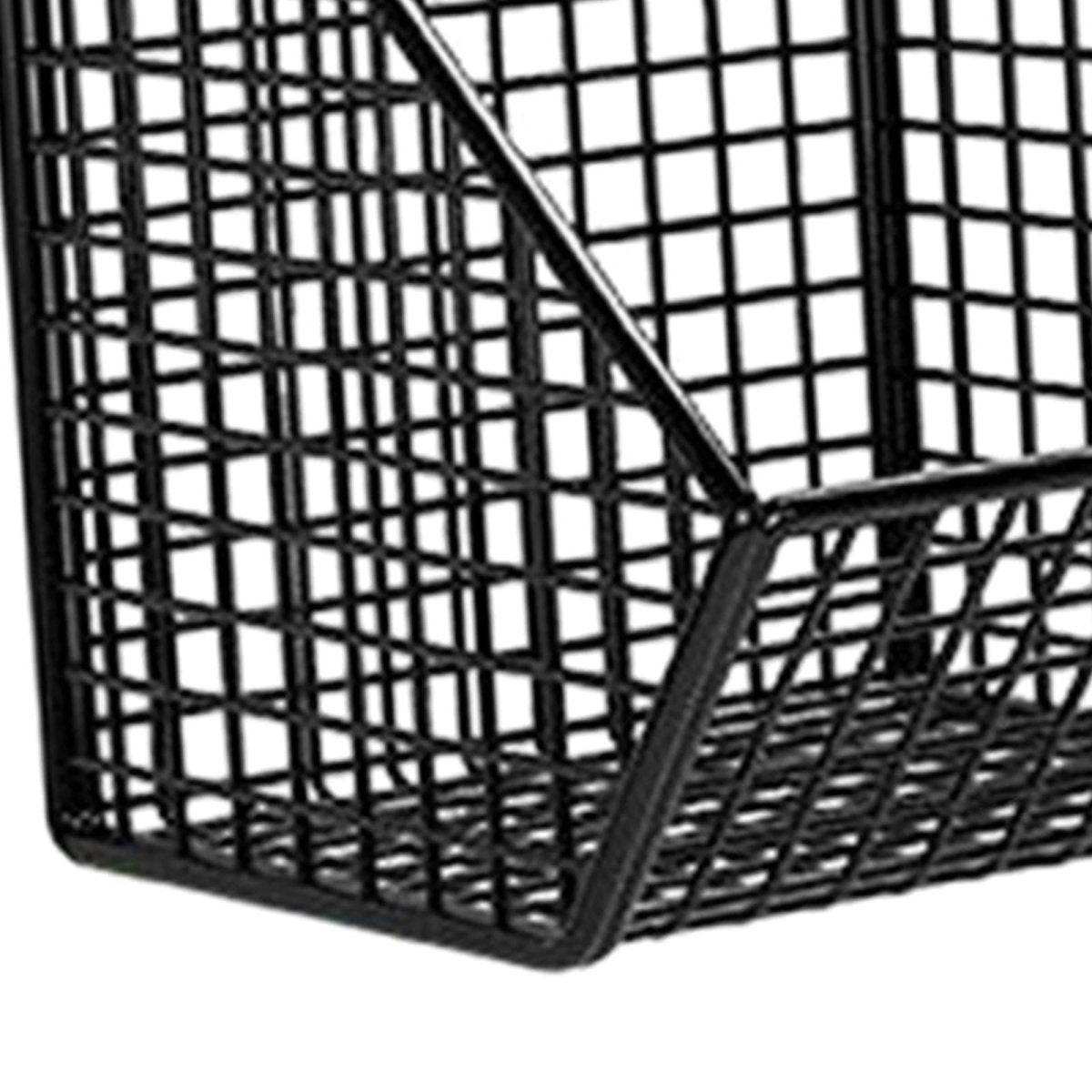 2 Grids Wall Mounted Metal Wire Storage Basket - Kitchen Grow