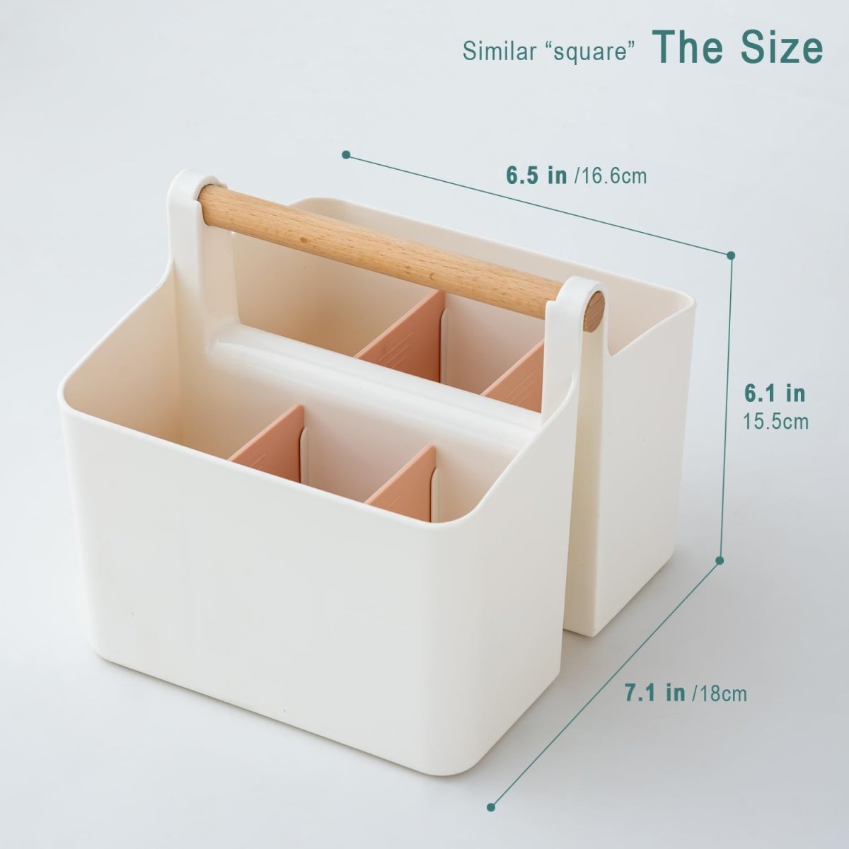 6 Compartments Organizers Caddy with Handle