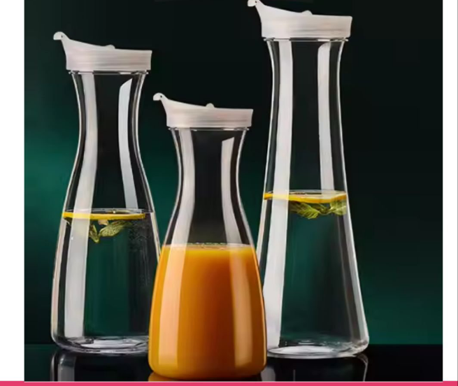 Round Clear Acrylic Water Bottle