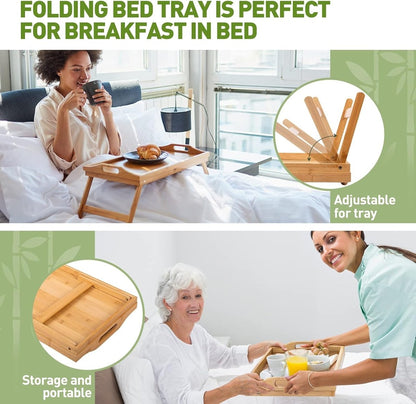 Bed Serving Tray and study table with Folding Legs