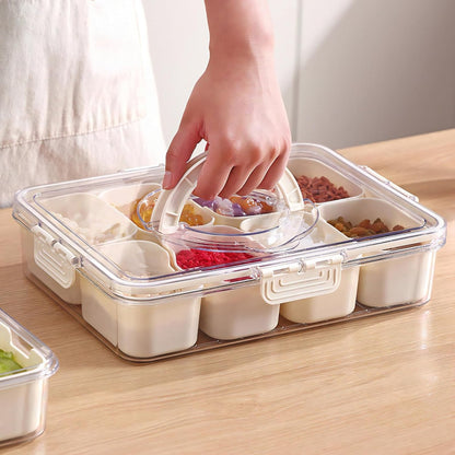 Detachable Dividers Portable Spice Box