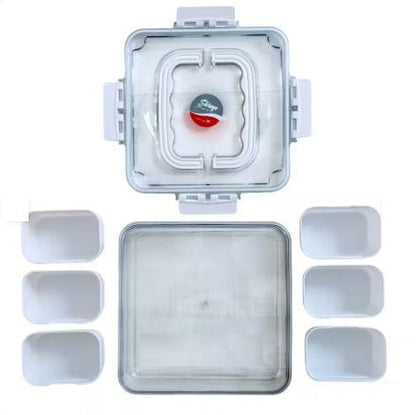 Detachable Dividers Portable Spice Box