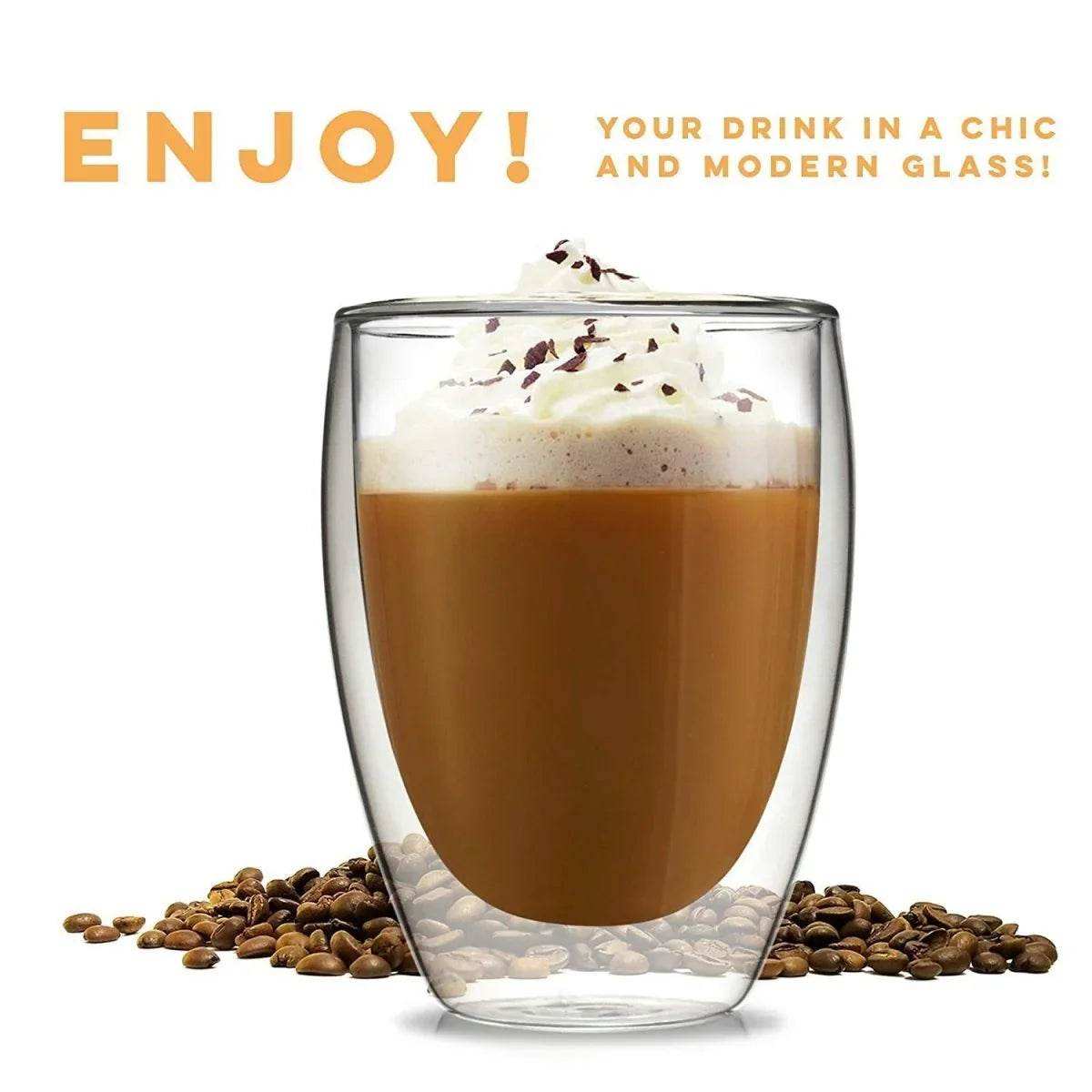 Double Wall Glass Drinking Glass - Kitchen Grow