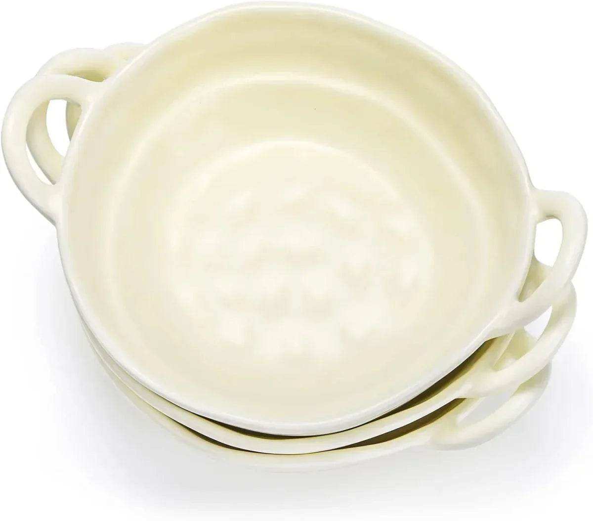 Irregular Shape Ceramic Bowl With Handles - Kitchen Grow