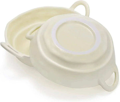 Irregular Shape Ceramic Bowl With Handles - Kitchen Grow