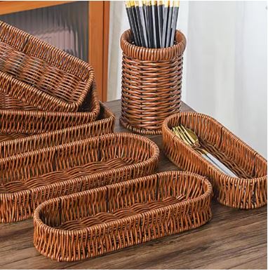 Multipurpose Oval Spoon Holder Basket