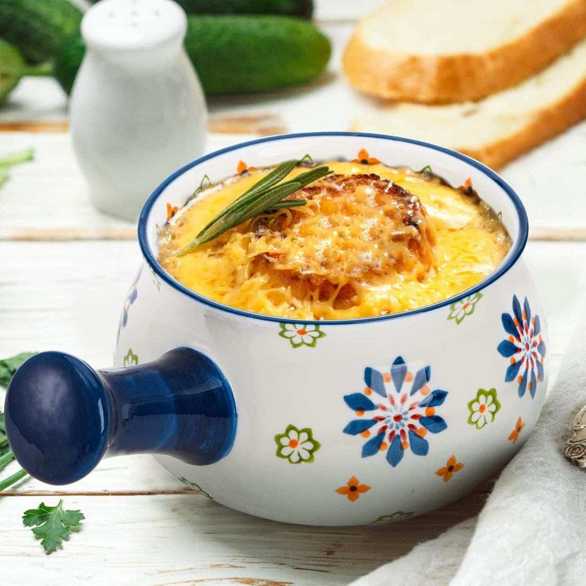 Random Color/Print Korean Bowl With Handle - Kitchen Grow