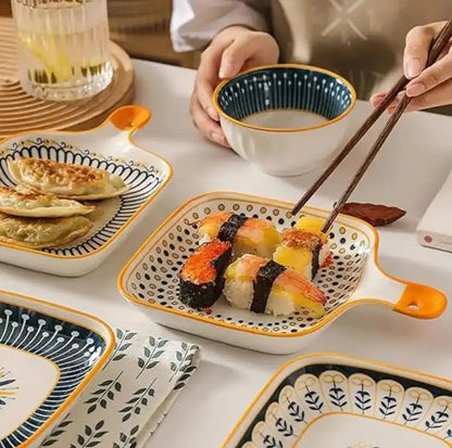 Random Design Ceramic Casserole Dish