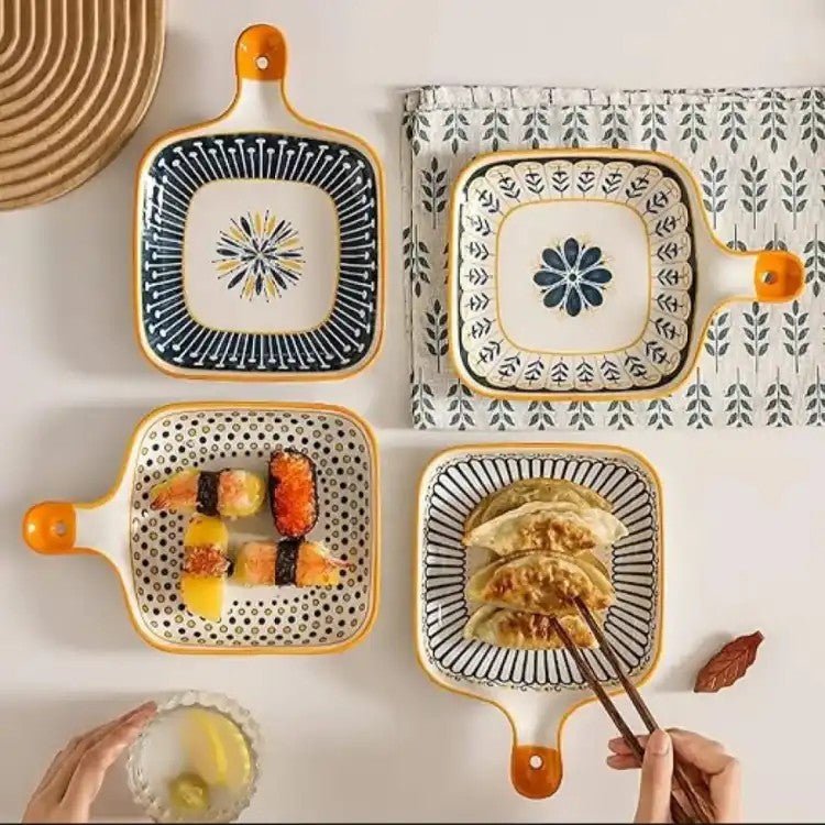 Random Design Ceramic Casserole Dish