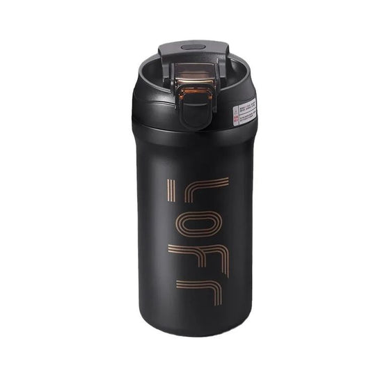 LOFI Premium Stainless Steel Insulated Water Bottle – 600ml (Leak-Proof Flip Lid)