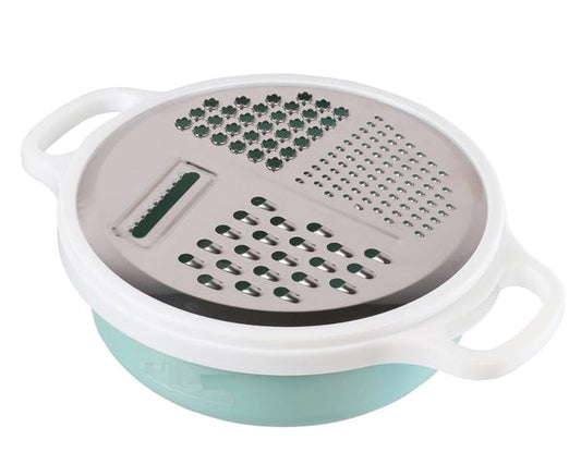 4-in-1 Multi-Prep Mandoline Slicer & Integrated Drain Basin