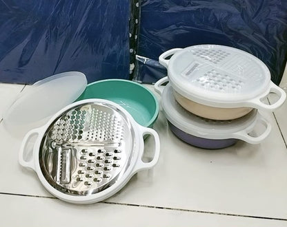 4-in-1 Multi-Prep Mandoline Slicer & Integrated Drain Basin