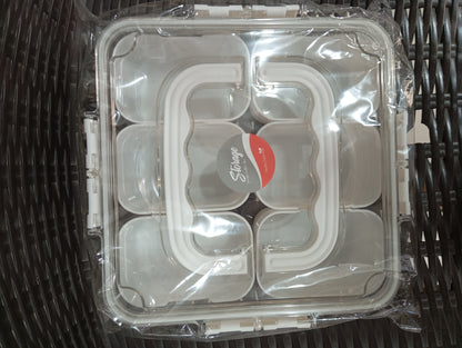 Detachable Dividers Portable Spice Box