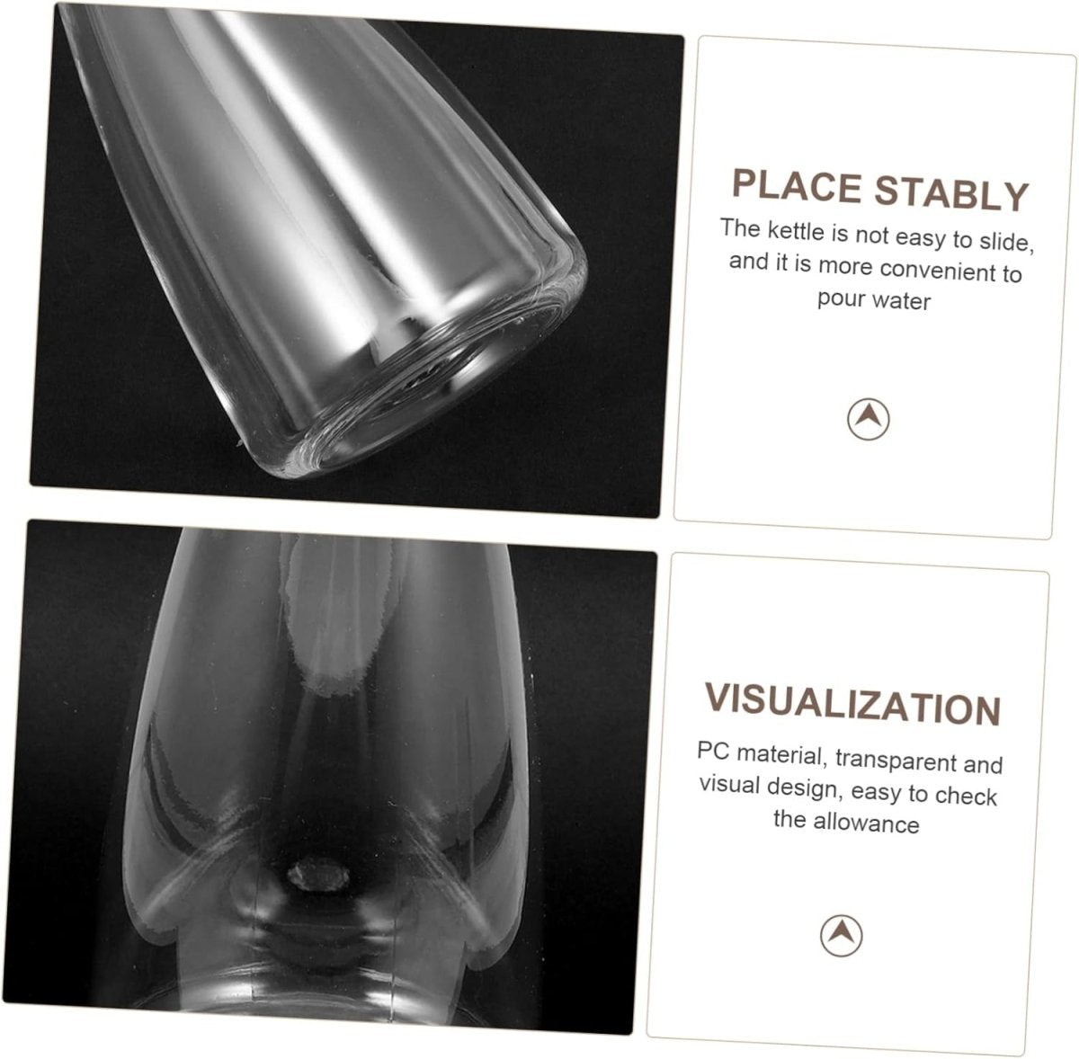 Round Clear Acrylic Water Bottle