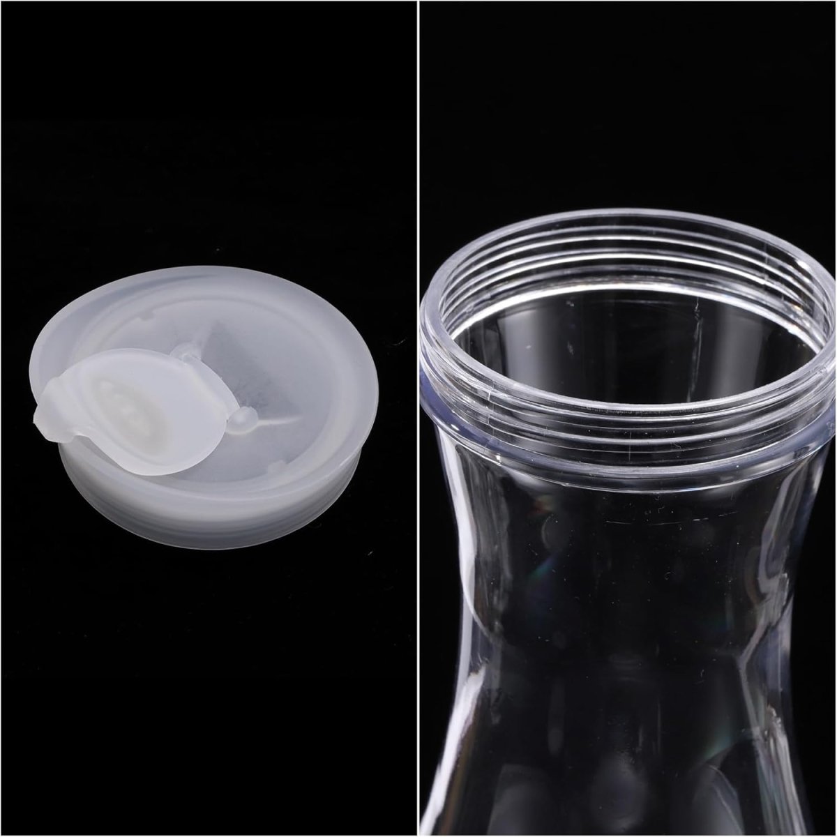 Round Clear Acrylic Water Bottle