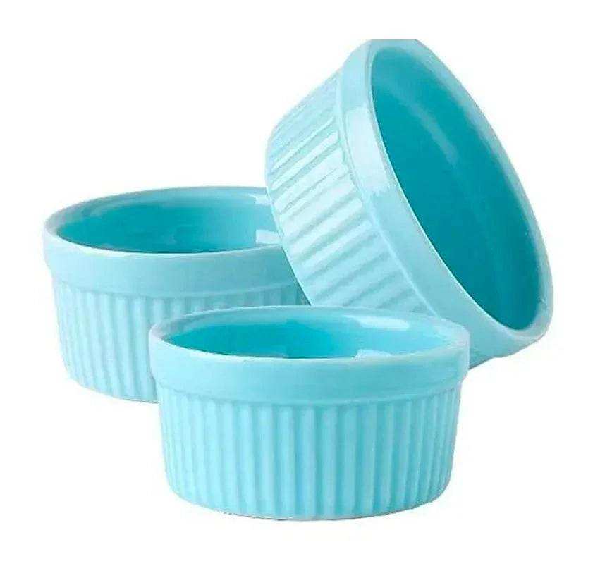 Set of 6 - Ceramic Baking Ramekin Bowl - Kitchen Grow