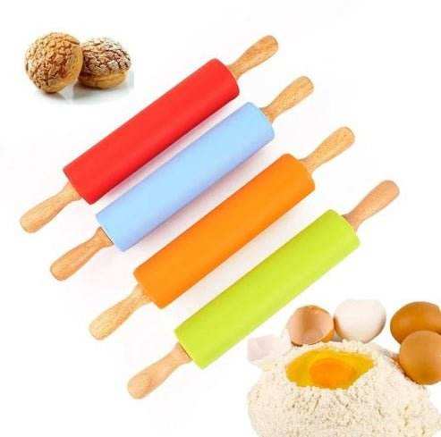 Silicone Rolling Pin + Silicone Baking Mat - Kitchen Grow