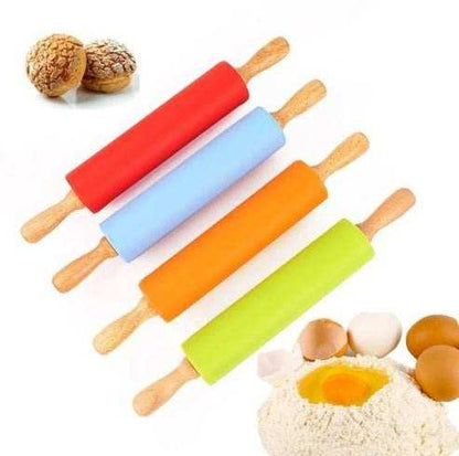 Silicone Rolling Pin + Silicone Baking Mat - Kitchen Grow