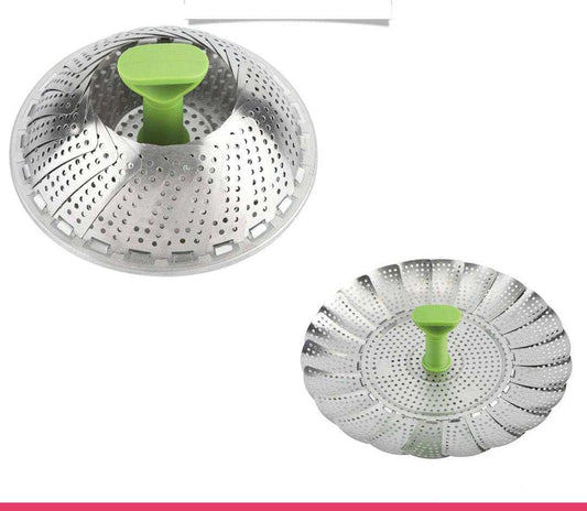 Stainless Steel Folding Collapsible Steamer Basket - Kitchen Grow