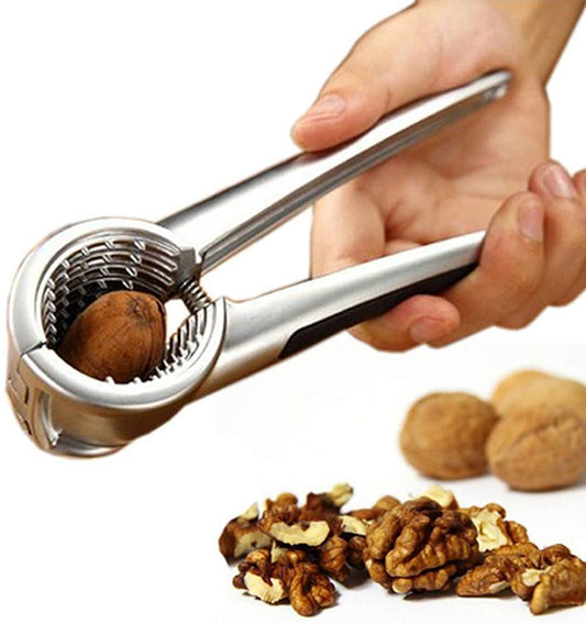 Walnut Crackerr Nutcrackerr Nut Opener Sheller with Non-slip Handle Kitchen Tool Hazelnut Walnut Pliers Metal Opener Plier Tool, Walnut Opener